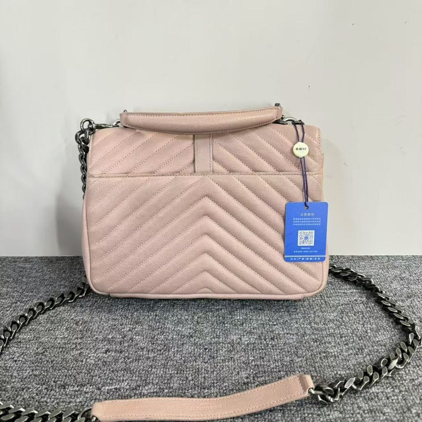 YSL Saint Laurent College Bag Beige Shoulder Bag