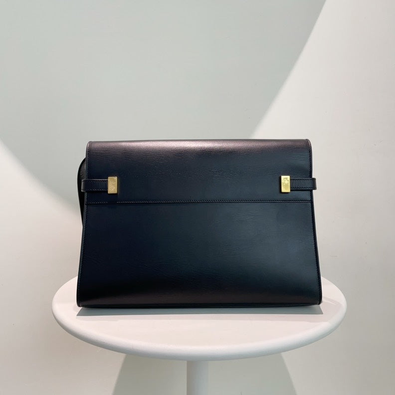 Yves Saint Laurent Sac ÃƒÆ’Ã‚Â  DÃƒÆ’Ã‚Â©pÃƒÆ’Ã‚Âªches Black Leather Bag