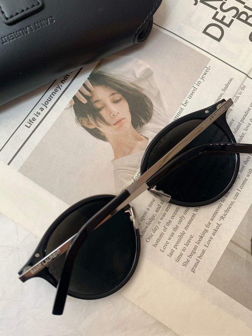Saint Laurent SL 57/F Black Sunglasses