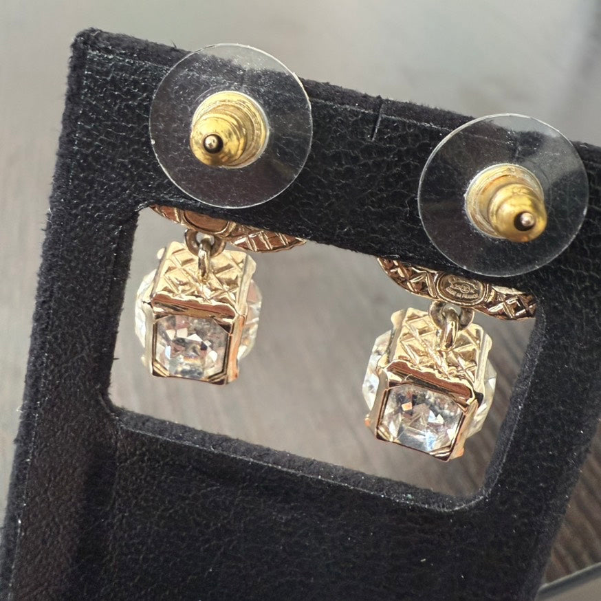 Chanel Coco Rhinestone Post Earrings