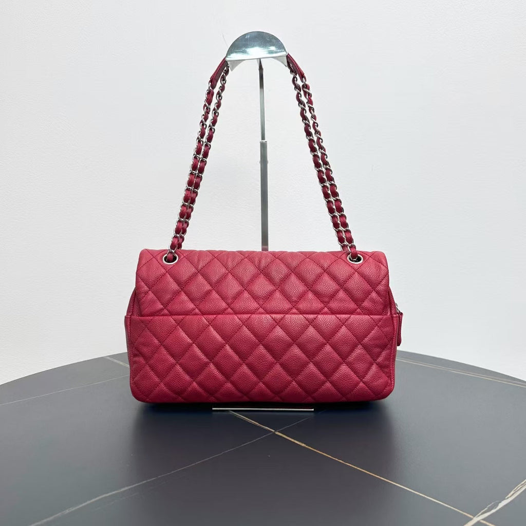 Chanel Classic Flap Burgundy Shoulder Bag