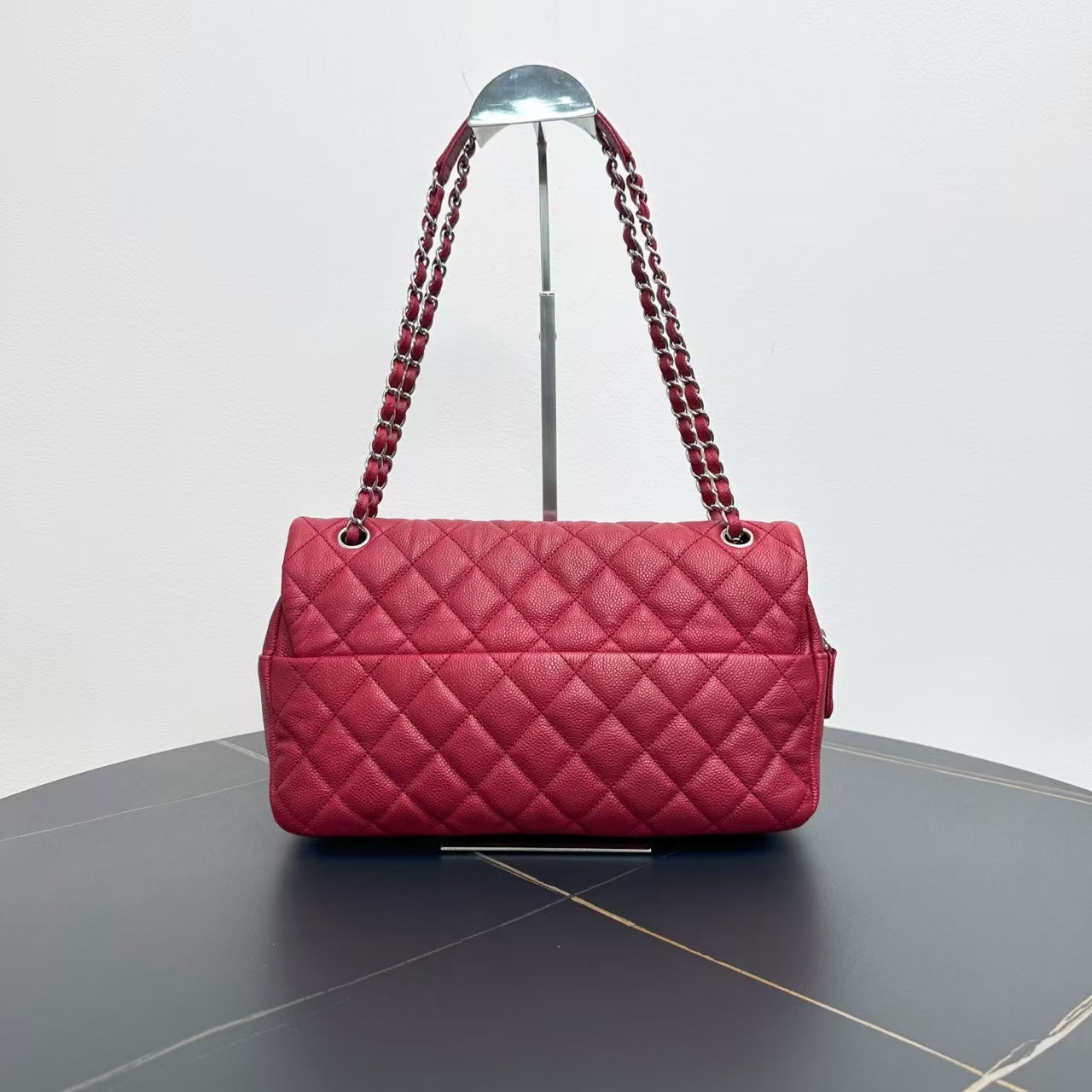 Chanel Classic Flap Burgundy Shoulder Bag