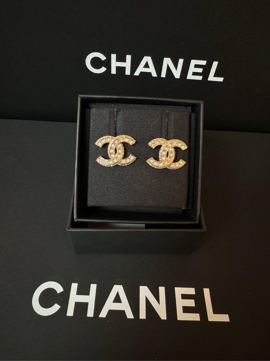 Chanel Classic CC Earrings 23v Gold Earrings
