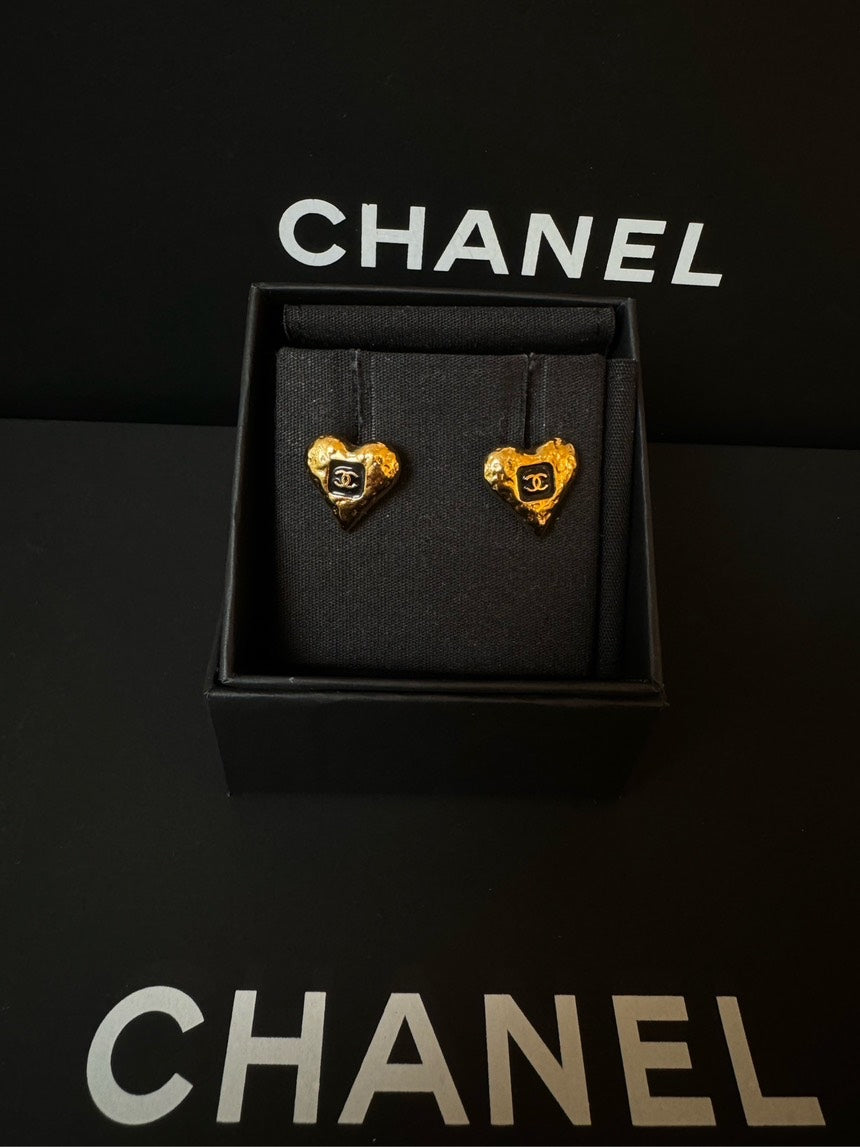 Chanel Lava Heart Earrings