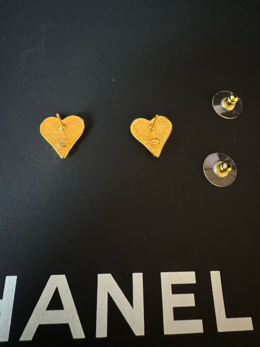 Chanel Lava Heart Earrings