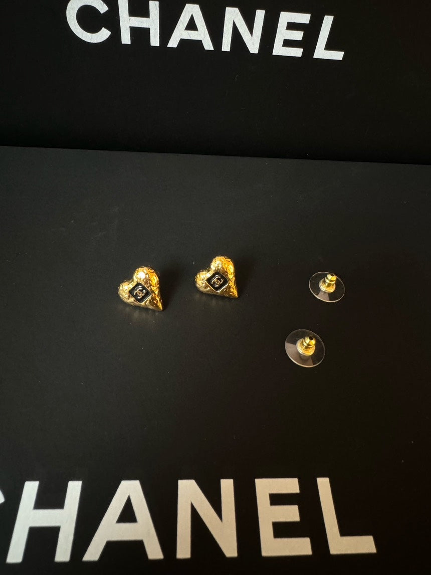 Chanel Lava Heart Earrings