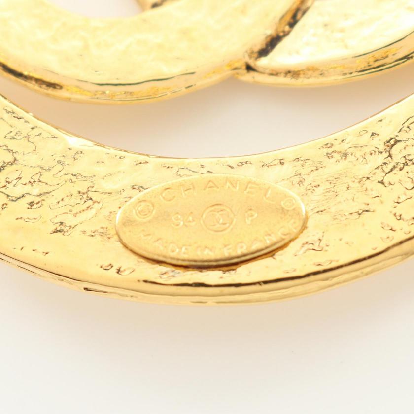 CHANEL Coco Mark Brooch Gold 94P Pre-loved Brooch