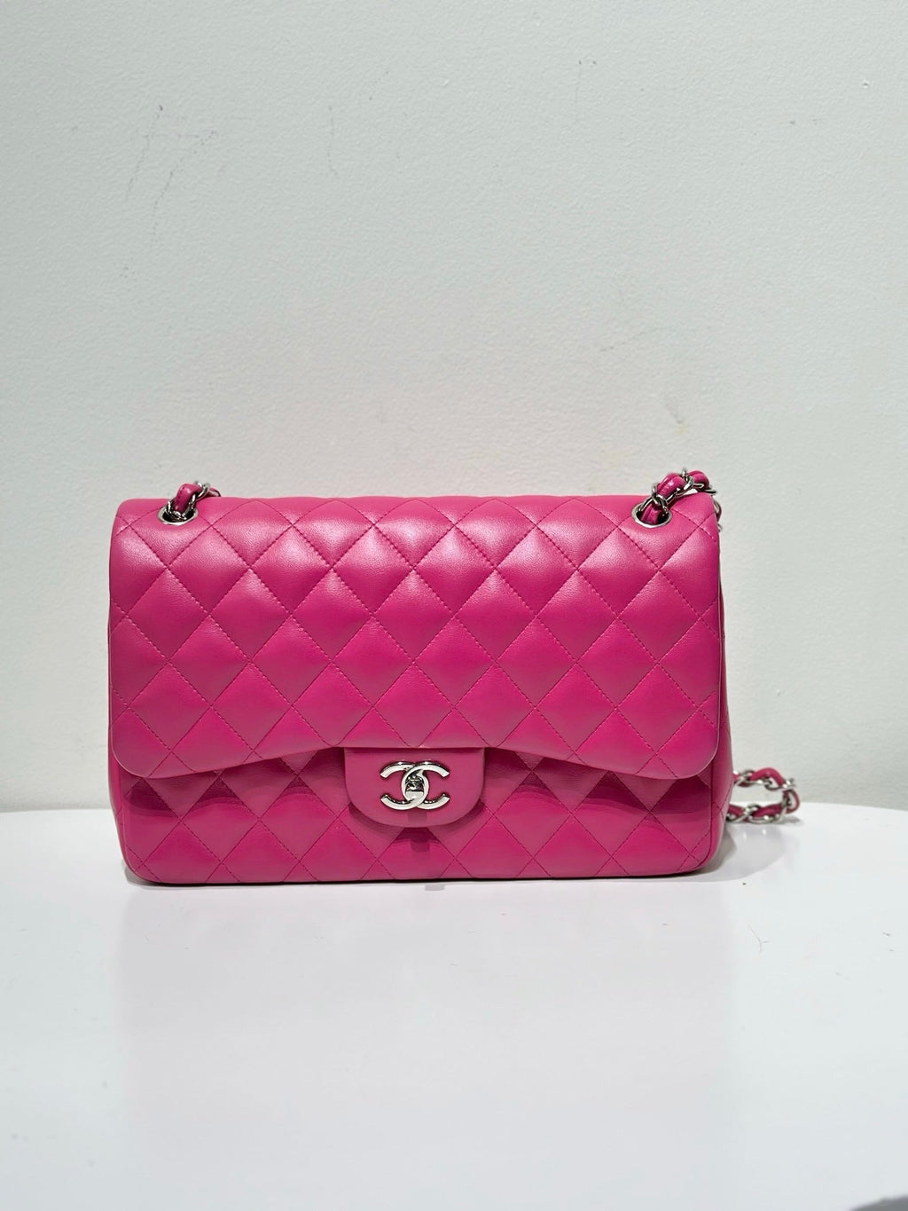 Preloved Chanel CF Flap Jumbo 19series Pink Shoulder Bag