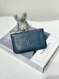 Preloved Chanel Caviar Wallet Blue 27-Series