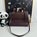 Saint Laurent Burgundy Two-Way Satchel/Top Handle Bag