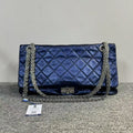 Chanel Preloved 2.55 Bag Navy Leather Shoulder Bag