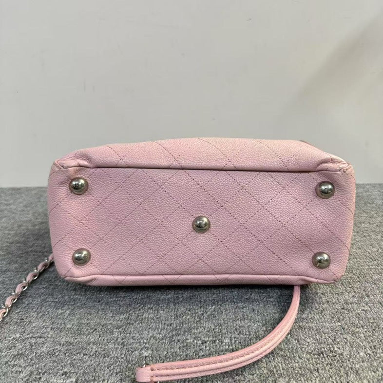 Chanel Two-Way Pink Leather Preloved Bag - Vintage Designer Handbag