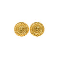CHANEL Gold Button Statement Earrings OS 13191434