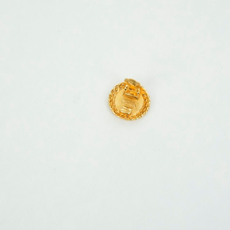 CHANEL Gold Button Statement Earrings OS 13191434