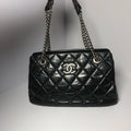 Chanel Quilted Calfskin Hobo Bag in Black