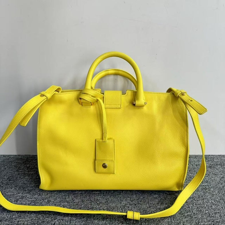 YSL Saint Laurent Two-Way Bag Yellow sj22-92