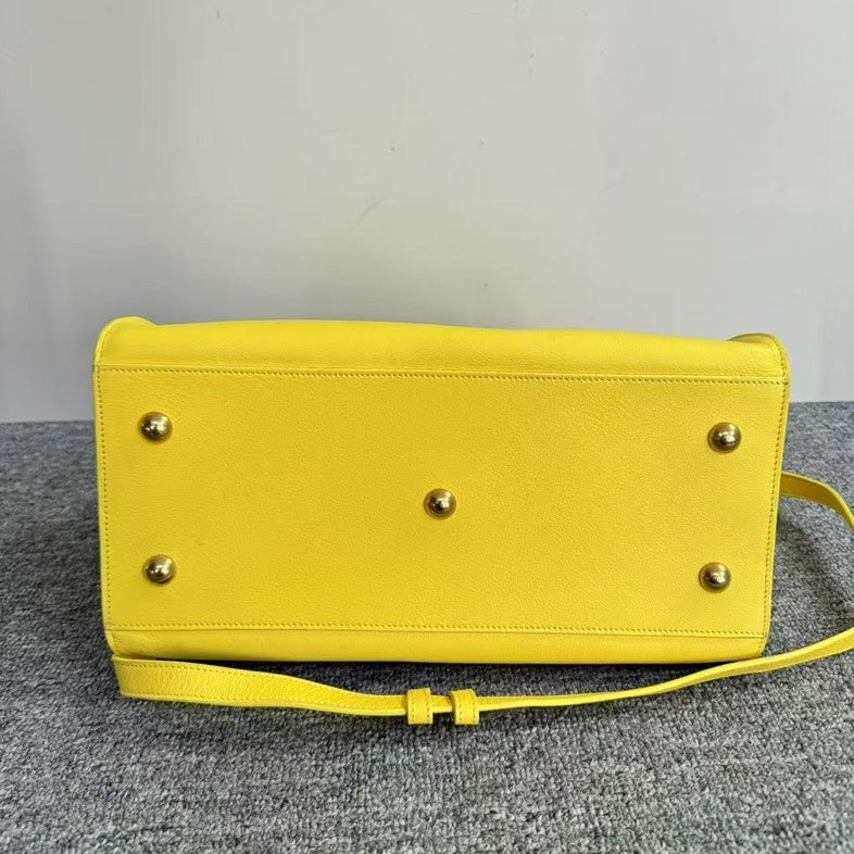 YSL Saint Laurent Two-Way Bag Yellow sj22-92