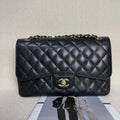 Preloved Chanel Classic Flap CF Bag Black Shoulder Bag