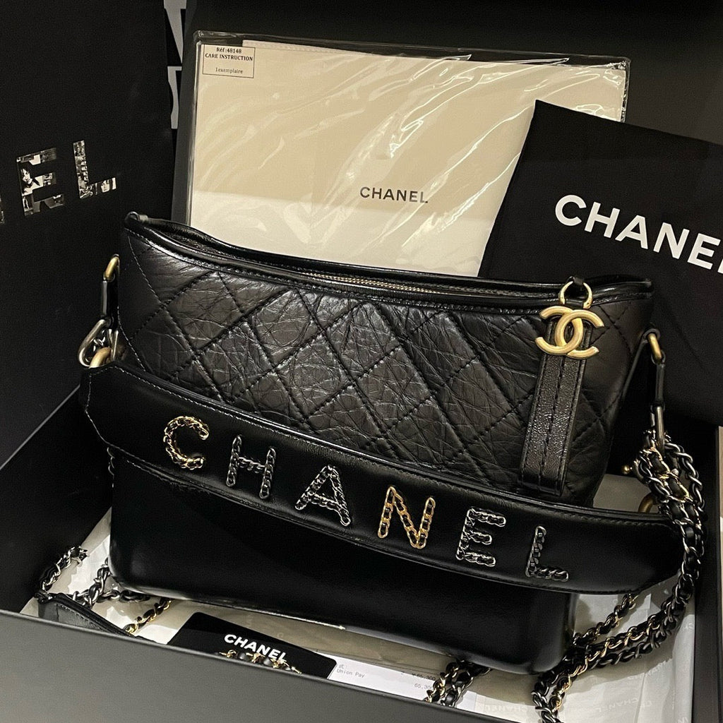 Chanel Gabrielle Bag New Medium Black Shoulder Bag 99% New (2019) #13616
