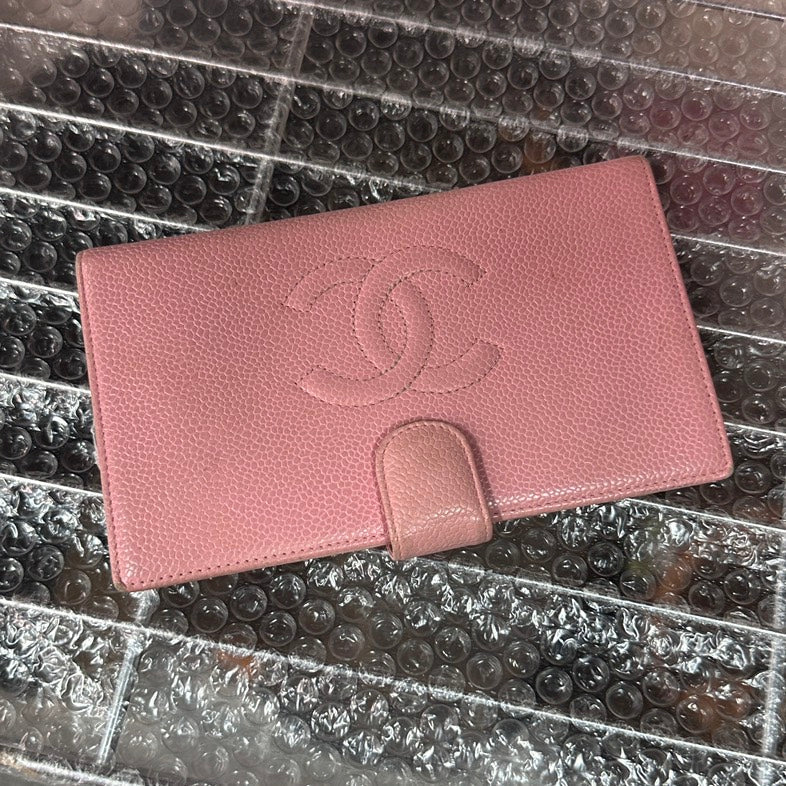 Pre-loved Chanel Cambon Pink Wallet