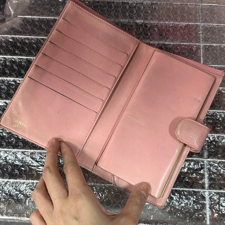 Pre-loved Chanel Cambon Pink Wallet