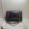 Chanel Classic Flap Bag Black Leather Shoulder Bag Preloved
