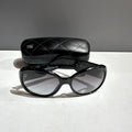 Chanel Preloved Sunglasses Black OS with Original Case