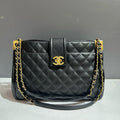 Chanel Quilted Black Tote Bag