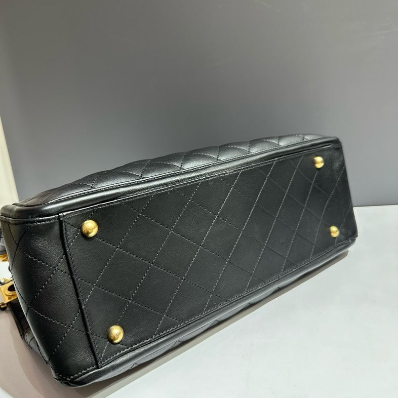 Chanel Quilted Black Tote Bag