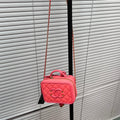 Preloved Chanel Pink Leather Chain Shoulder Bag