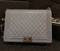 Chanel Le Boy XXL Haze Blue Lambskin Shoulder Bag