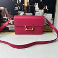 Saint Laurent Lulu Shoulder Bag in Pink Leather - Pre-Loved Designer Handbag (11733714)
