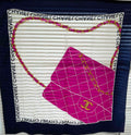Chanel CF Bag Scarf JY358 R Pink Scarf