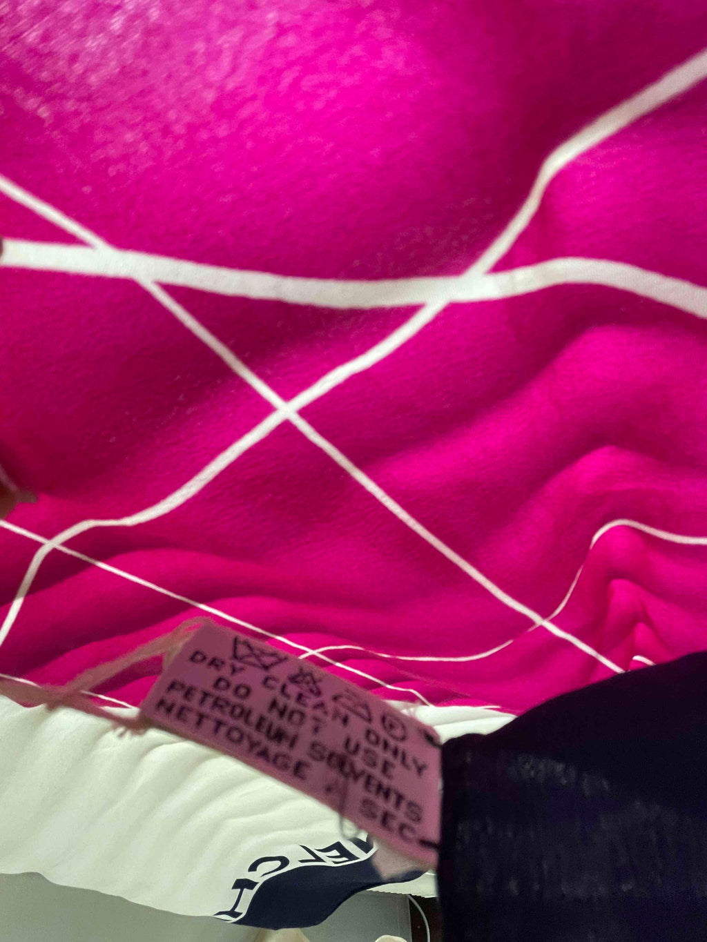 Chanel CF Bag Scarf JY358 R Pink Scarf