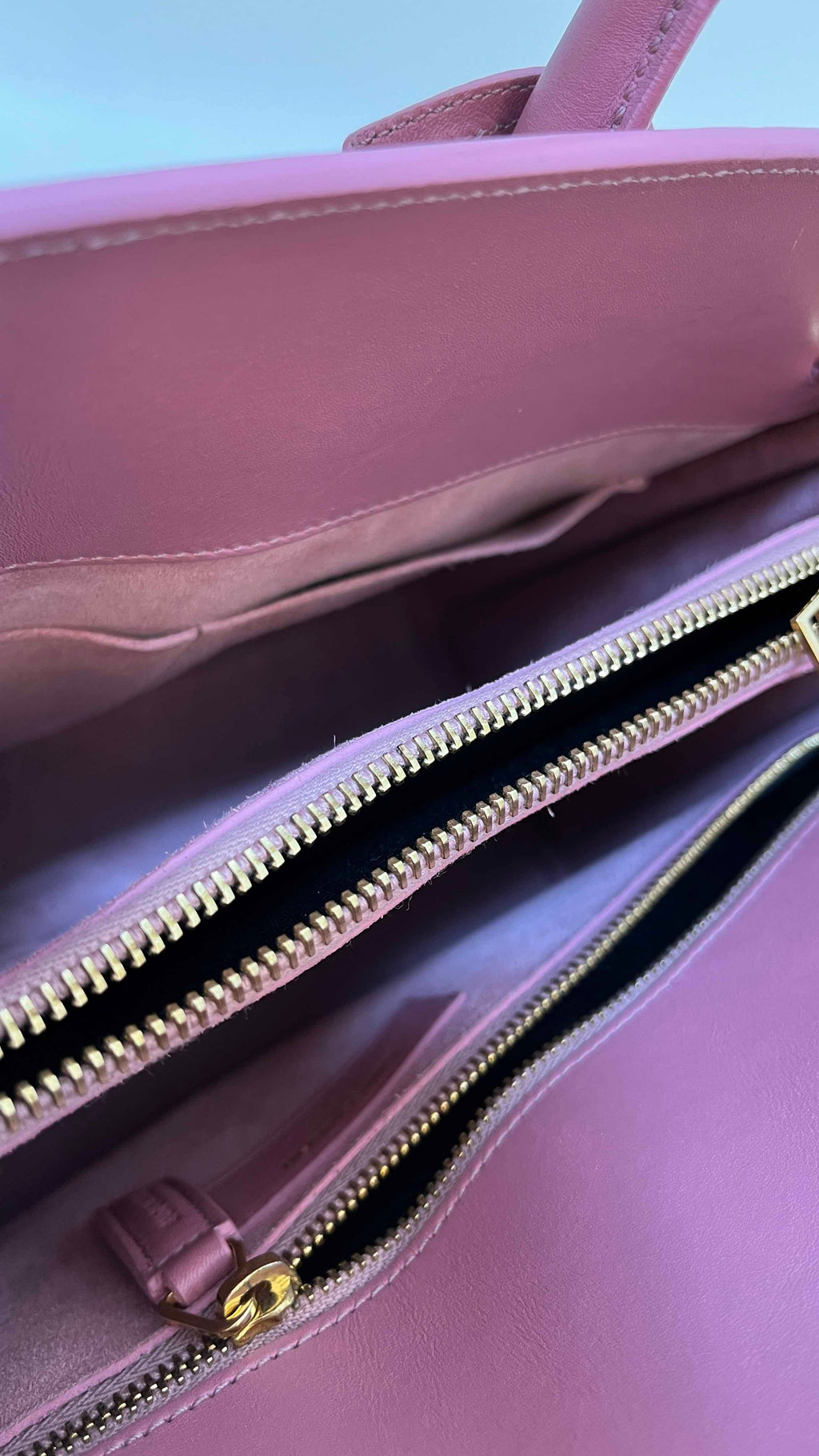 Saint Laurent Classic Sac De Jour Pink Leather Tote Bag