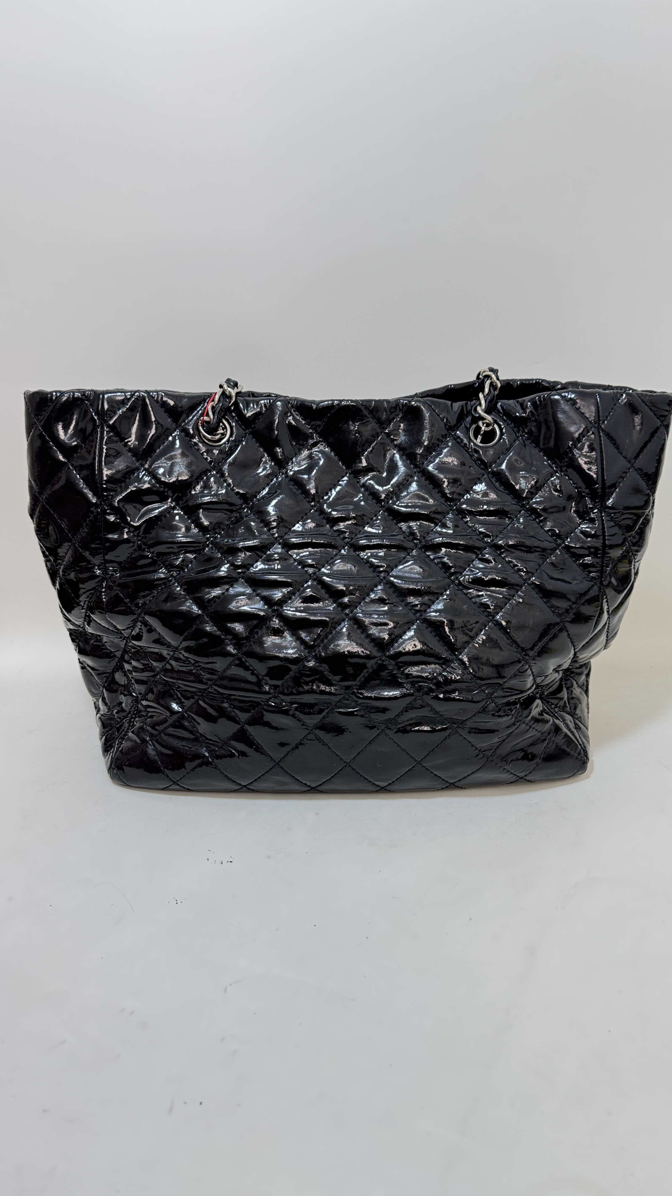 Preloved Chanel Quilted Black Tote Bag