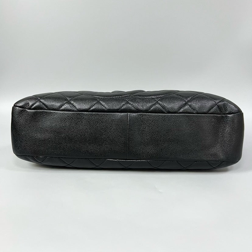 Chanel Quilted Leather Black Tote Bag XJ10922