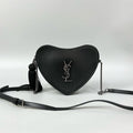 Preloved YSL Heart Bag Black 20x16x5cm XJ10929