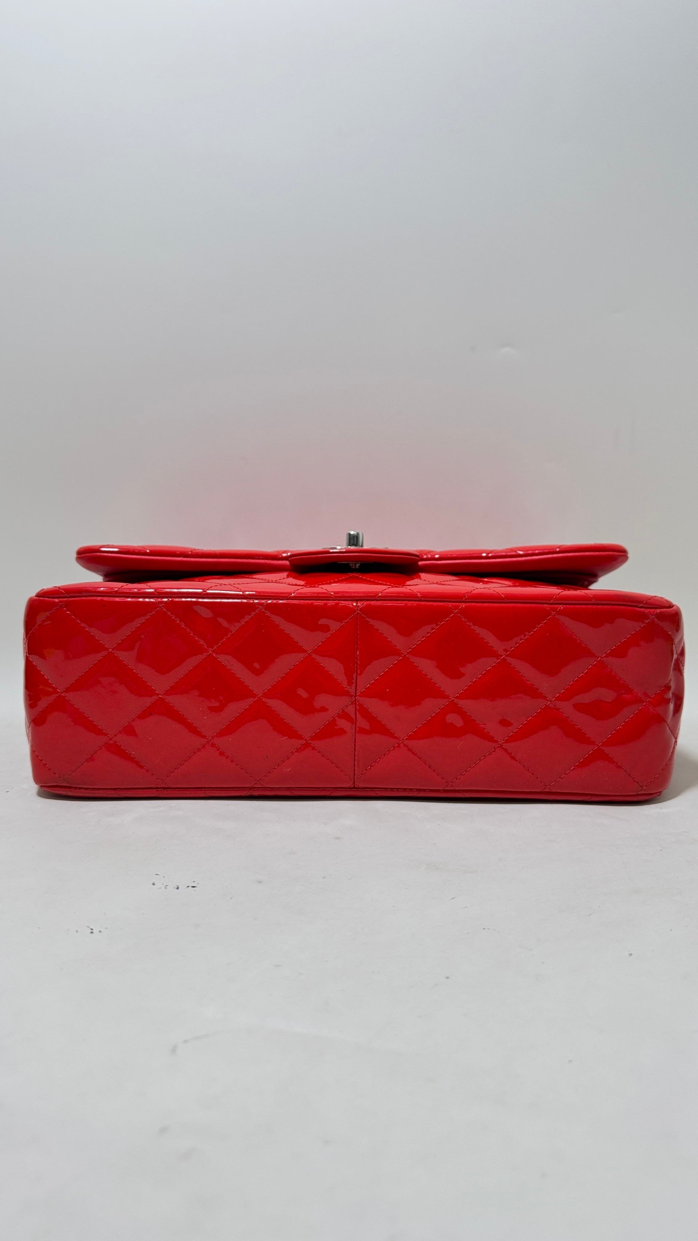 Preloved Chanel Flap Patent Leather Bag in Red - Shoulder Bag