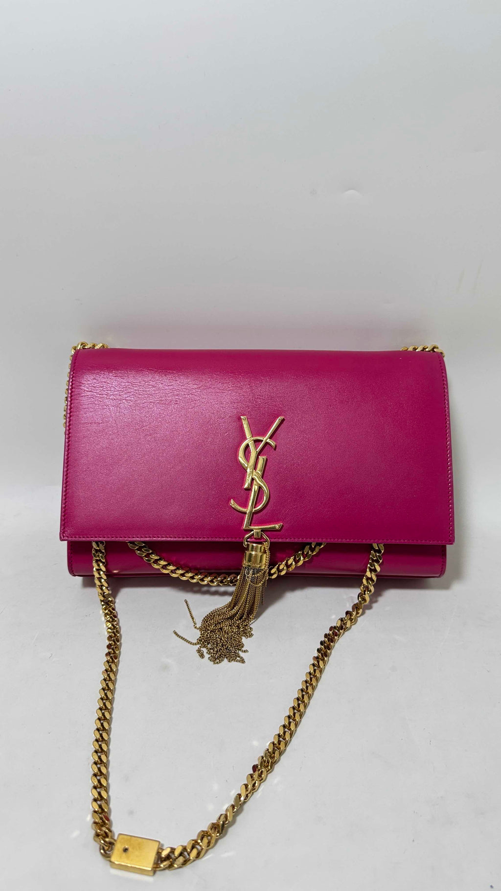 Preloved YSL flap bag with chain