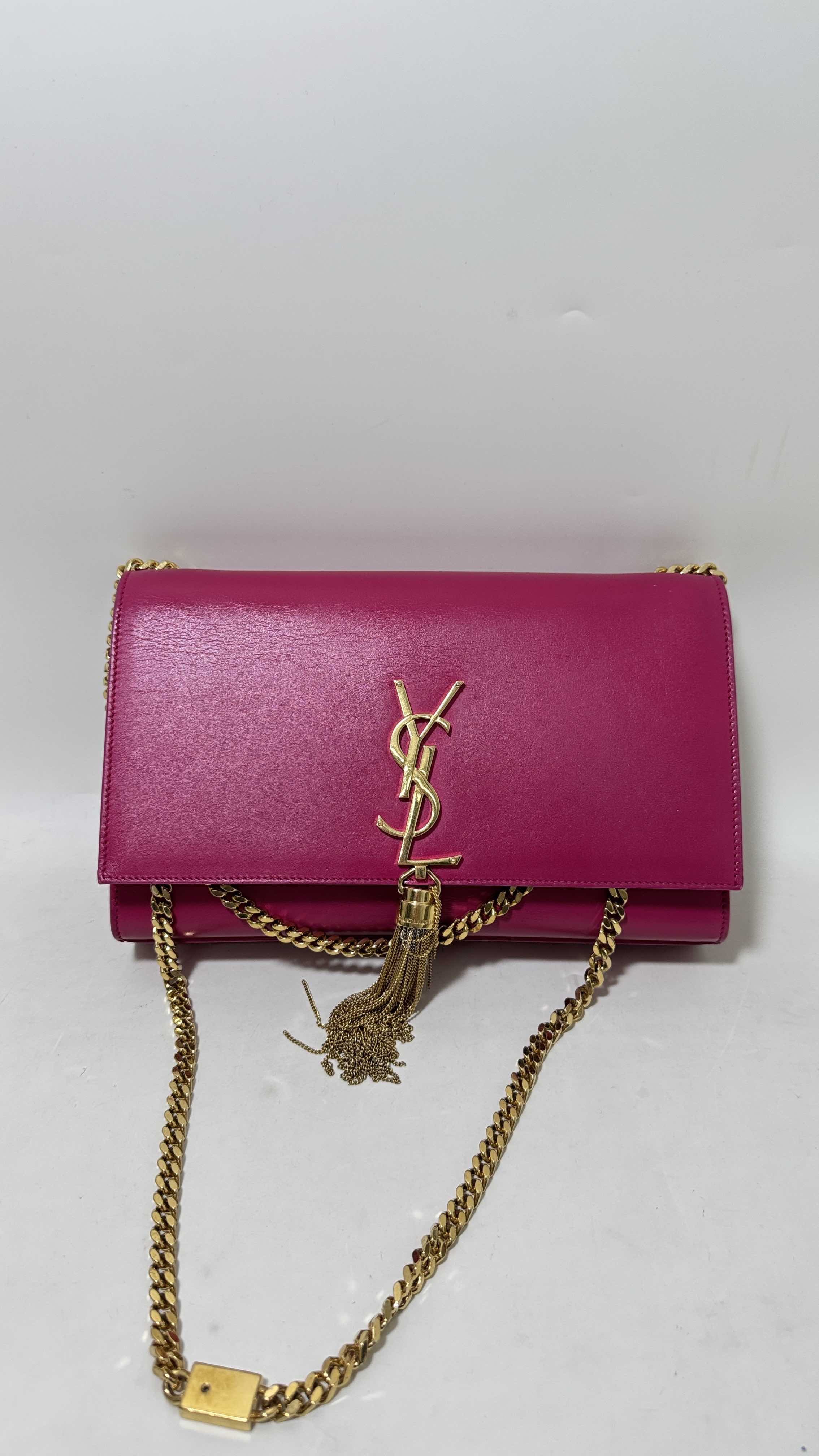 Preloved YSL flap bag with chain