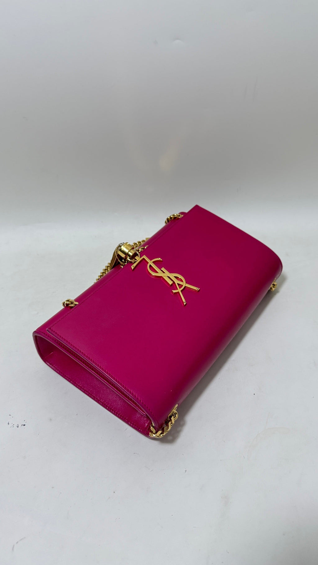 Preloved YSL flap bag with chain