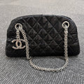 Pre-loved Chanel 2.55 Black Quilted Lambskin Chain Shoulder Bag
