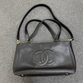 Pre-loved Chanel Double C Black 2way Shoulder Bag