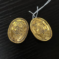 Chanel Pre-loved Gold Medallion Earrings