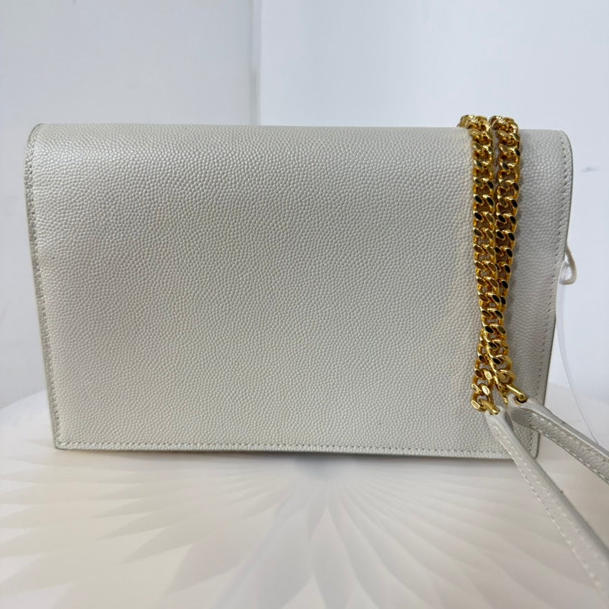 Preloved YSL Caviar Leather Tassel Chain Bag 5108