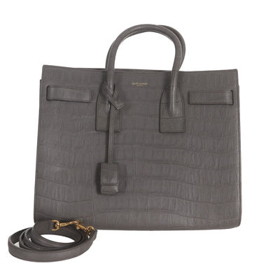Preloved YSL gray Sac de Jour bag #8B