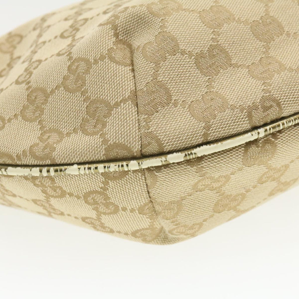 GUCCI Sherry Line GG Canvas Shoulder Bag Beige Pink Gold 181092 rd1354