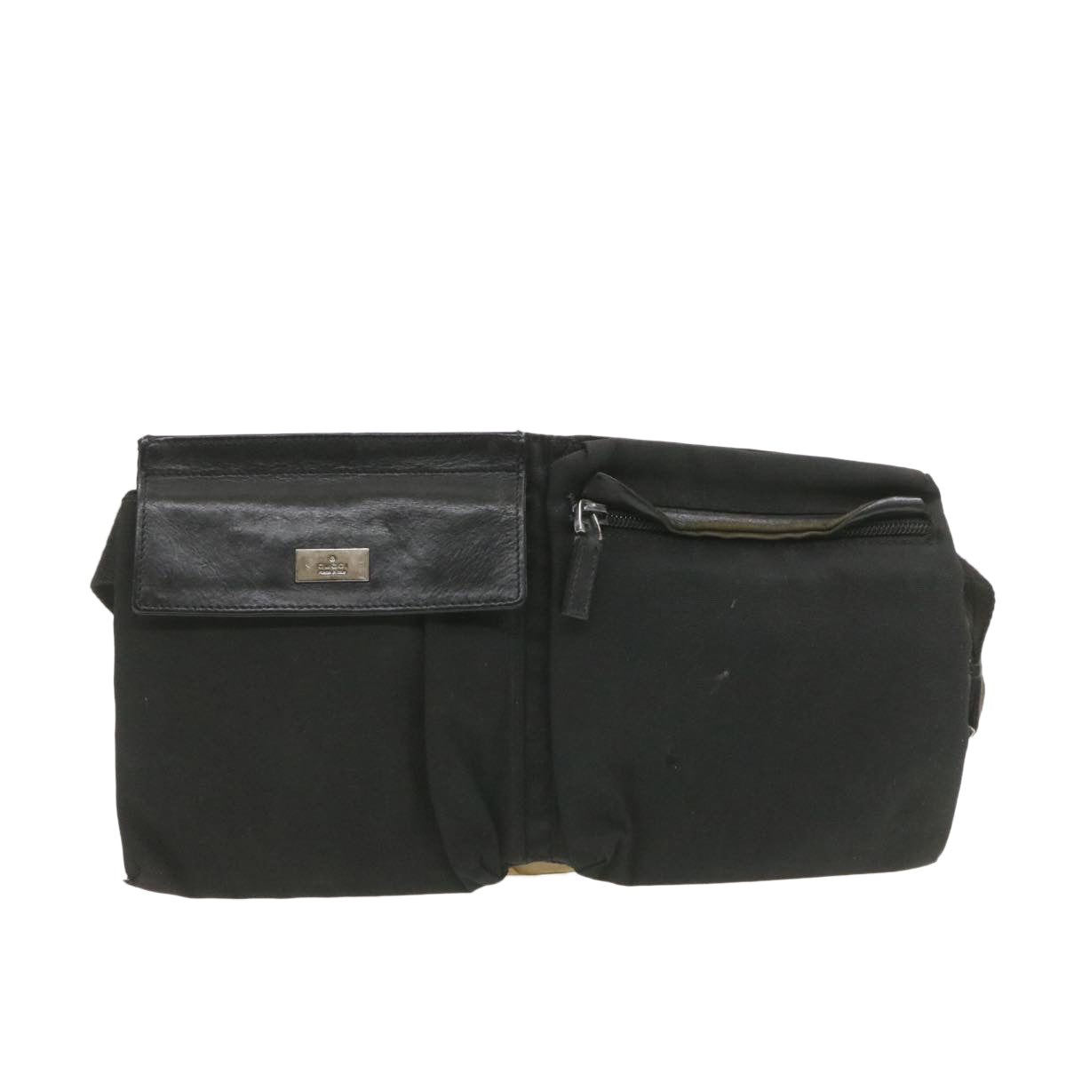 GUCCI Waist Bag Pouch Nylon Black rd1401