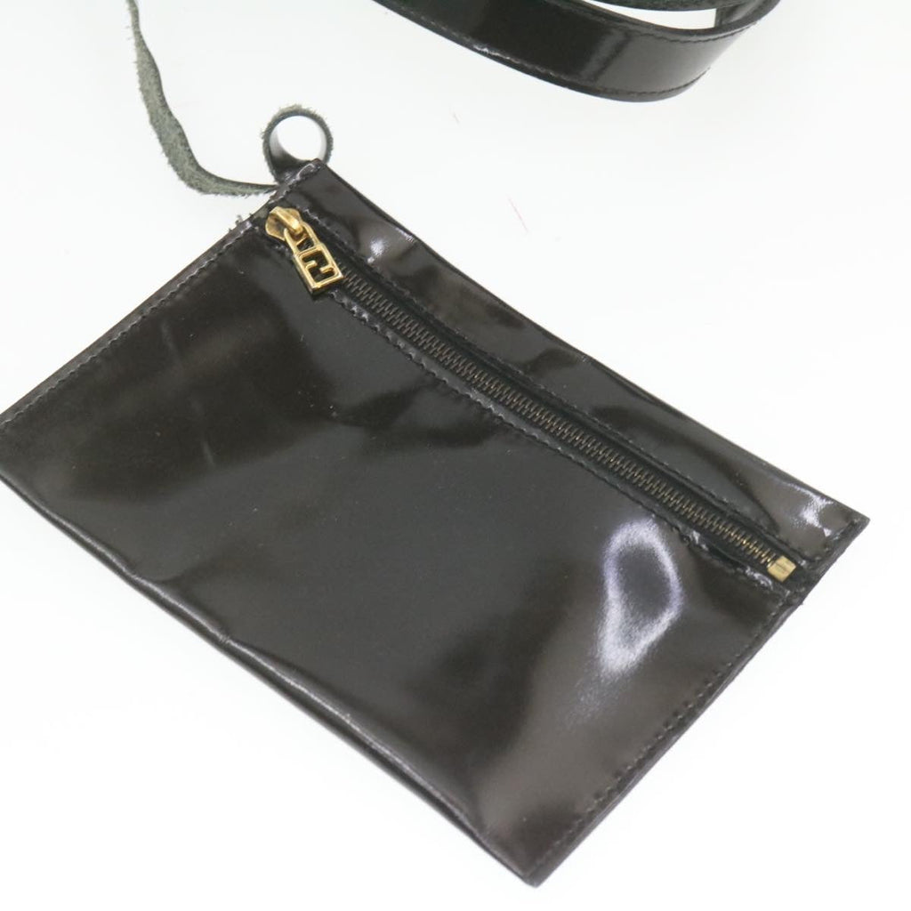 FENDI Tote Bag Coated Canvas Black rd1453